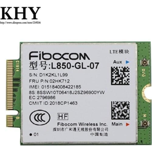 Original WWAN L850-GL ThinkPad X395 T490s T495 T495s T590 P53s X390 Yoga,X390 L490 L590,X1 Carbon 7th 8th Gen, 02HK712 01AX791