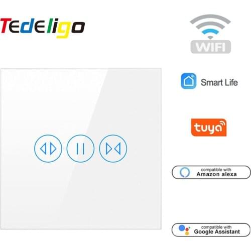 Wifi Blind Switch Tuya Smart Life for Home Automation Roller Shutter Curtain Motor Electric Control Works with Google Home Alexa