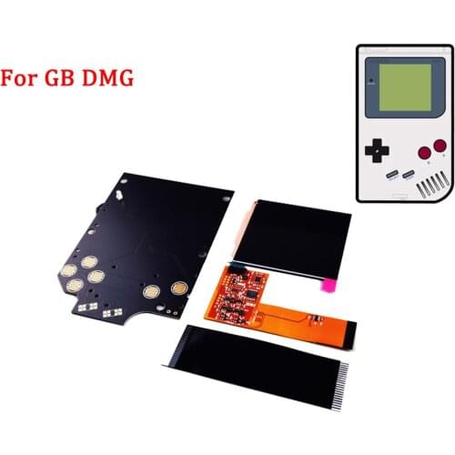 Full Screen IPS LCD Kits Replacement for GB DMG IPS LCD Backlight High light Brightness 36 vintage background colors adjustable