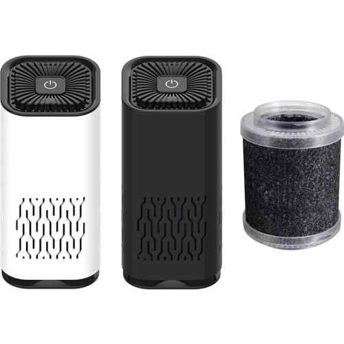 Portable USB Negative Ion Air Purifier with HEPA Filter Home Odor Eliminator Remover Air Freshener Cleaner for Household Office