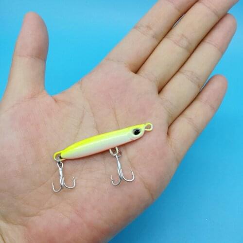 HOOFISH 10PCS/LOT Metal Jigging Lead Fish 9g/12g/15g/18g Jigging Lures Double Hooks Fishing Bait Artificial Bait Tackle Pesca