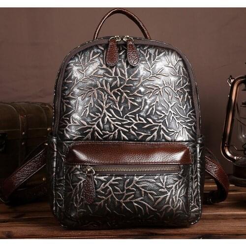 Fashionable Joker Classic Multi-Function Restoring Ancient Ways Cow Leather Leisure Brand Summer High Quality Womens Backpack