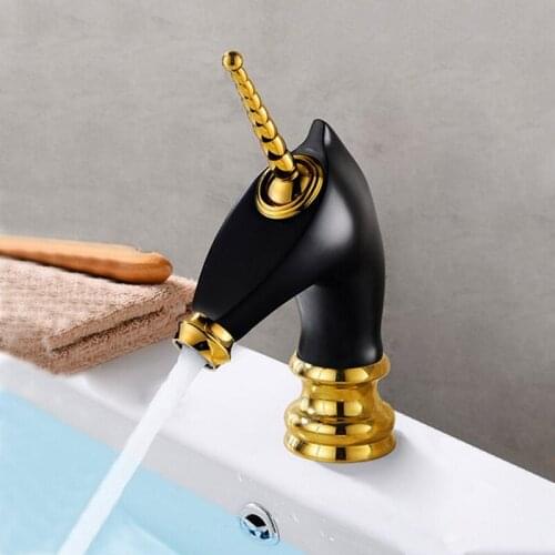 Bathroom Sink Faucet Cold Hot Bathroom Faucet Chrome and White Water Mixer White and Black Water Tap Brass Basin Faucet Mixer