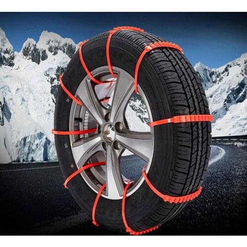 10 car universal snow chain plastic winter snow tire anti-skid chain car / off-road vehicle anti-skid outdoor quick installation
