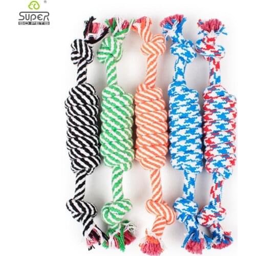 1 Pcs 27CM Dog Toys Funny Cotton Rope Toys For Small Puppy Dogs Pet Chew Toys Pet Supplies Random Colors