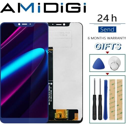 6.18" For Cubot P20 LCD Display and Touch Screen Digitizer Assembly Replacement With Tools +Adhesive For Cubot P20 Phone LCD