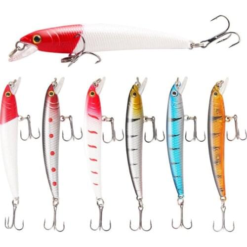 8cm 4.6g Fishing Lures Laser Minnow Wobblers Floating Artificial Hard Bait Crankbait Bass Pesca Carp Winter Fishing Tackle 2021