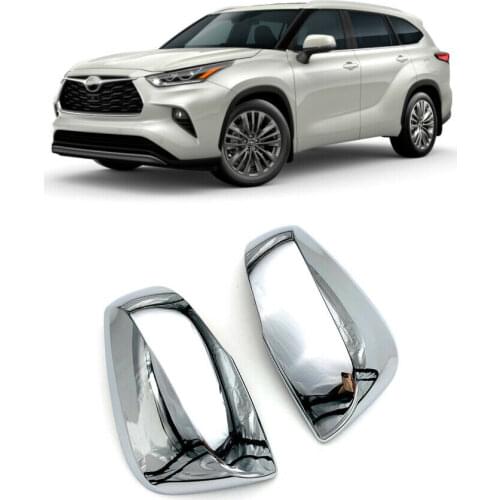 ABS Chrome Side Door Mirror Cover Trim For 2020 Toyota Highlander 2020 2021