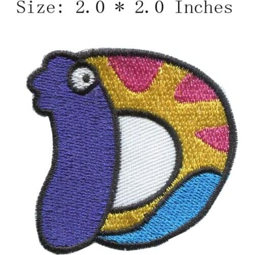 D letter 2.0"wide DIY new fonts embroidery patch for tongue/purple color/arch patch
