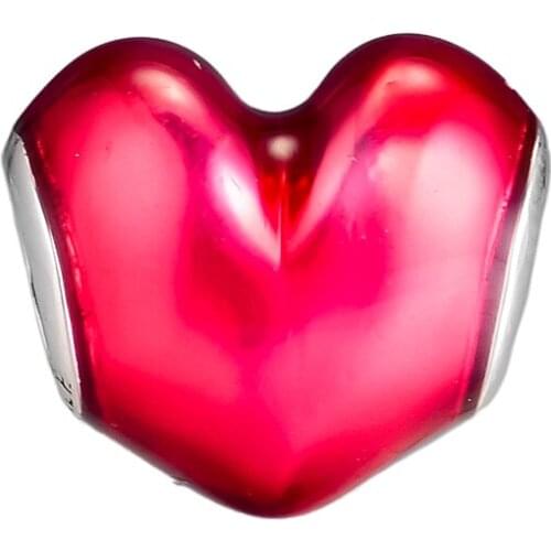 CKK Fit Pandora Bracelets In My Heart Charms 925 Original Sterling Silver Charm Beads for Jewelry Making Bead