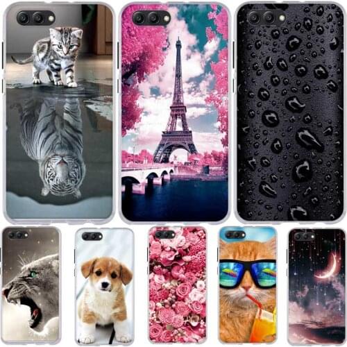 For Huawei Honor View 10 V10 Case TPU Funda Soft Thin Silicone Cover For Huawei Honor V10 Capa 3D Cute Animal Silicone Phone Bag