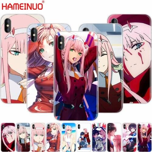 HAMEINUO Darling in the FranXX cell phone Cover case for iphone X 8 7 6 4 4s 5 5s SE 5c 6s plus