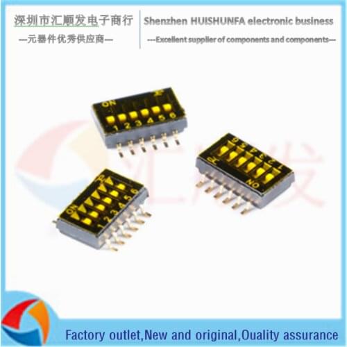 DSHP06TSGET 1.27mm pitch 6-digit chip dip switch/dip code switch