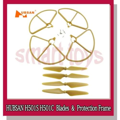 HUBSAN H501S Blades CW/CCW & Protection Frames for Hubsan H501A H501C H501M H501S RC Quadcopter Parts