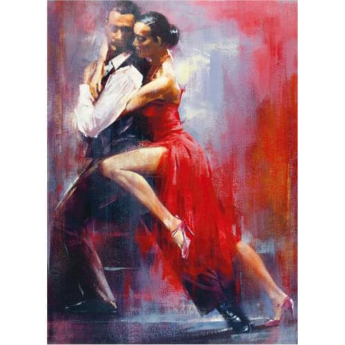 Canvas Paintings Modern Hand painted Dance art Oil Painting Wall Picture for living room High quality Figure Painting