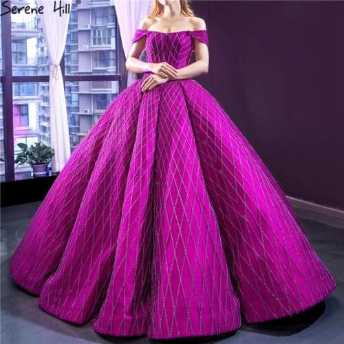 Rose Off Shoulder Sexy Wedding Dresses 2020 Sleeveless Beading Lace Up Bridal Gowns Real Photo HM66869 Custom Made