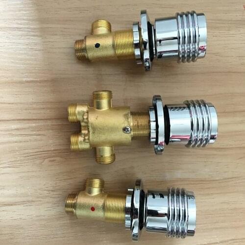 Round Handle Brass Switch Valve for Bathtub faucet shower mixer Bath faucet control valve Split five-hole cylinder side faucet