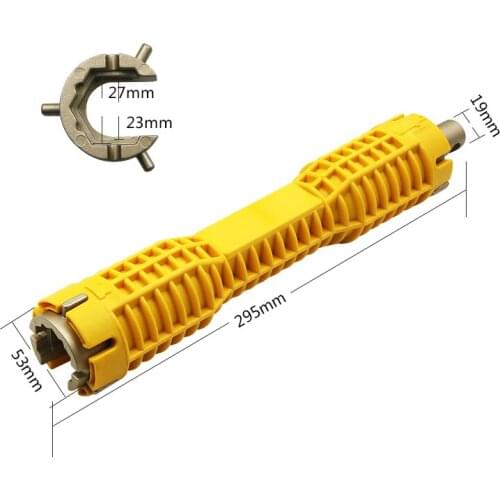 1PC 1/2" 3/4" Multi-function Water Pipe Screw Nut Spanner Double-head Fastening Removable Socket Wrench