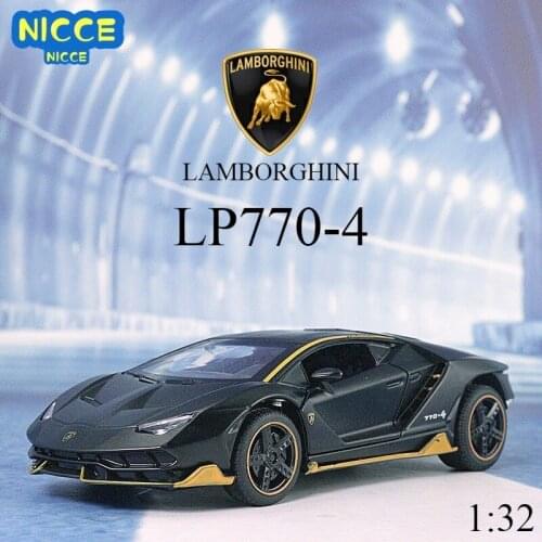 Nicce LP770 750 1:32 Lamborghinis Car Alloy Sports Car Model Diecast Sound Super Racing Lifting Tail Hot Car Wheel For Gifts