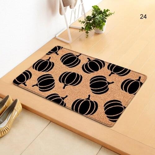 Cartoon Printed Doormat Multi-purpose Absorbent Non-Slip Blanket Front Door Decoration for Kitchen Bedroom Bathroom UD88