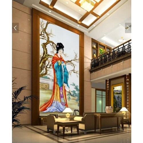 3d room wallpaper custom mural non-woven Wall sticker Beauty of a woman in ancient China painting photo wallpaper for walls 3d
