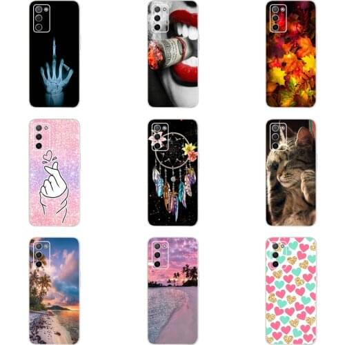 Oppo A55 A 5 2020 Case Couple Heart Shockproof Protection Case for OPPO A5 2020 A 55 oppo CPH1931 PEMM00 Silicone Soft Cover 6.5