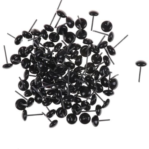 Wholesale 100pcs/set Glass Eyes 3/5/7/9/11 mm Needle Felting For Teddy Bears Dolls Animals Black Eyes Dolls Accessories