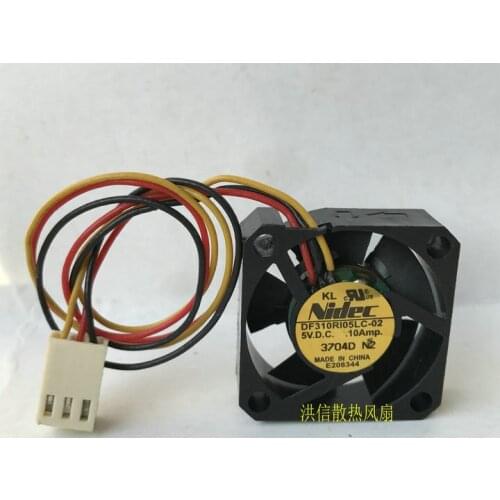 Original Nidec 3cm 3010 df310r105lc-02 5V 0.10a three wire silent cooling fan