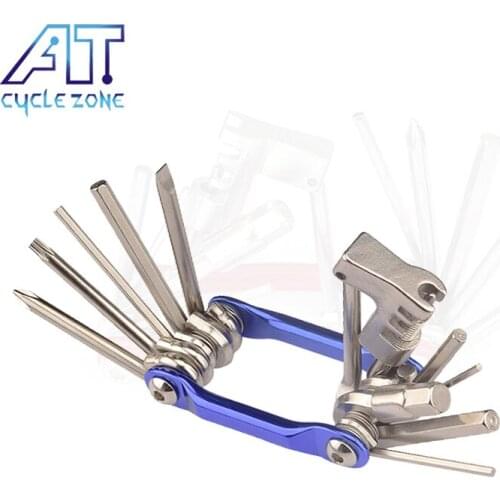 CYCLE ZONE 11 In 1 Screwdriver Bicycle Spoke Wrench Multi Tool Bike Chain Saw Cycling Repair Tools Kit Bike MTB Accessories
