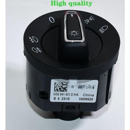High quality and common Chrome Headlight Switch Control Fit For Golf MK7 5GG 941 431 D 5GG941431D