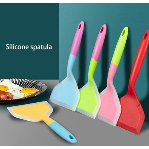 Food Grade Non-stick Silicone Cooking Utensils Spatula Beef Meat Egg Kitchen Wide Spatula Pizza Shovel Cooking Tools Kitchenware