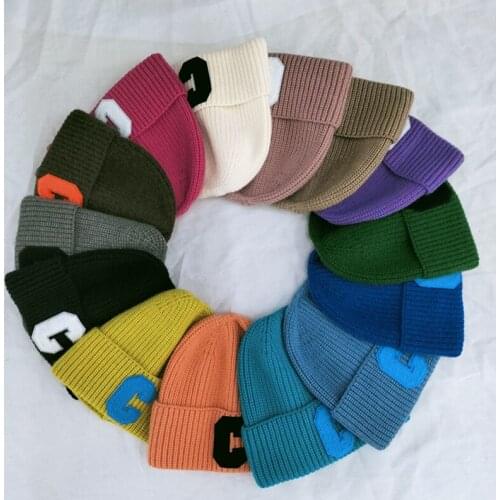 2021 Rabbit Fur Winter Hat for Women Solid Beanie Cashmere Wool Cap Female Knitted Skullies Beanies Warm Soft Knit Hat Bonnet