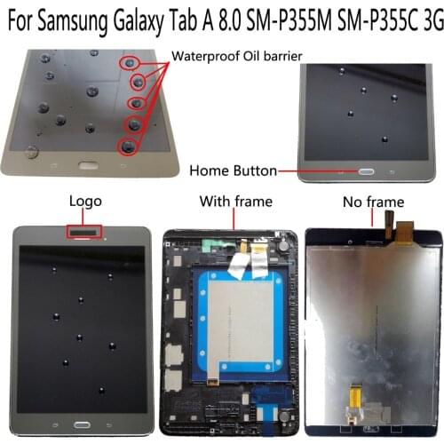 Shyueda Orig New For Samsung Galaxy Tab A 8.0 P355 SM-P355M SM-P355C 3G 768 x 1024 New LCD Display Touch Screen Digitizer