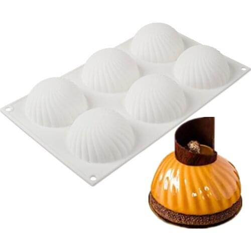 3D Silicone Cake Mold Mousse Cupake Tray Chiffon Chocolate Moulds