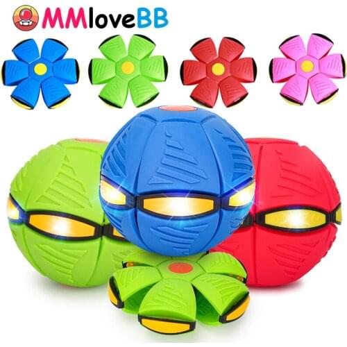 LED Flying UFO Flat Throw Disc Ball With LED Light Toy Kid Outdoor Garden Basketball Game Throw UFO Disc balls