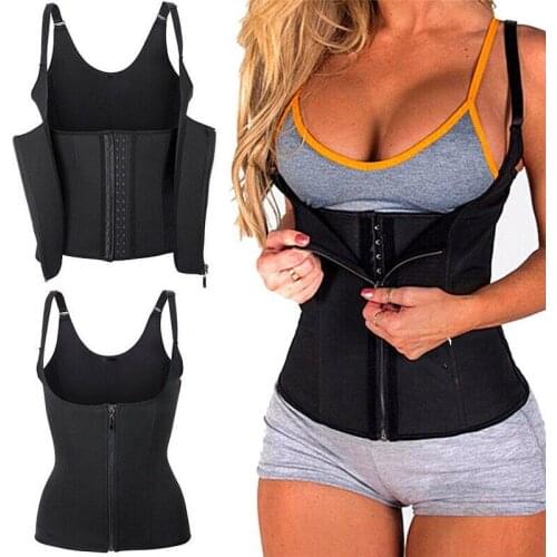 FLORTA Womens Shaper Unisex Waist Slimming Belt Body Shaper Noprene Waist Trainer Woman Sexy Corset Shaper