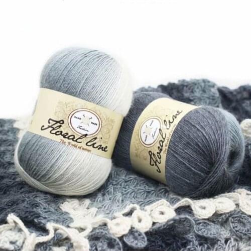 1Pcs 100% mohair Knitting Yarn Luxury Fur Hairy Cashmere Yarn For Hand Kintting marifetli Warm Soft Weave laine a tricoter