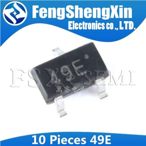 10pcs 49E SOT-23 Hall Effect Sensor Switch Hall Element SOT23 SS49E SOT AH49E