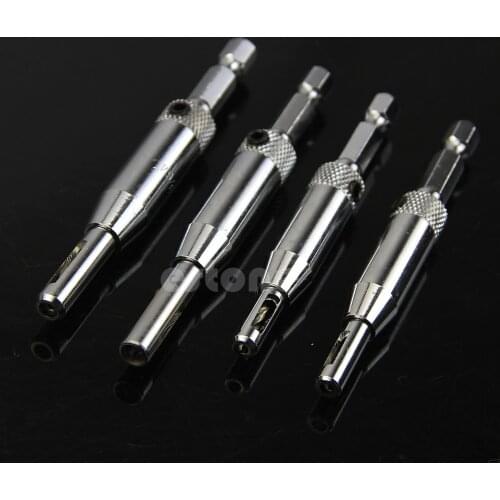 2021 New 4pcs/lot HSS Self Centering Hinge Drill Bits Set Door Cabinet
