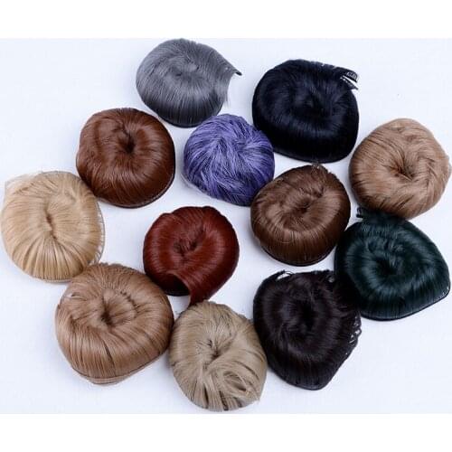 5cmx100cm Doll Colorful black falxen blown khaki Straight Hair 1/3 1/4 1/6 for BJD Doll DIY Hair Fringe Bang Accessories 12Color