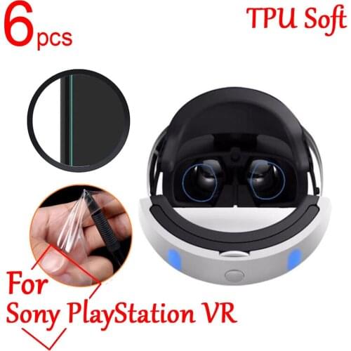 6pcs/lot Ultra Clear TPU Soft Full Screen Protector Guard Cover for Sony PlayStation VR Lens Anti-scratch Protective Film