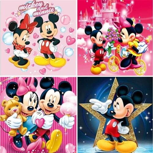 Disney 5d diy diamond painting art square/round rhinestone Mickey series mosaic cross stitch home decoration painting