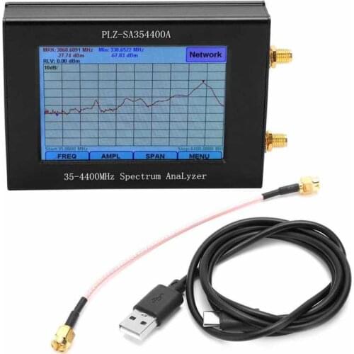 35-4400MHz Spectrum Analyzer 3.5 Inch TFT USB2.0 USB3.0 with Tracking Source Simple Sweep Generator Analizador de espectro
