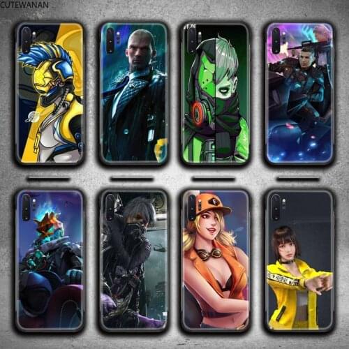 Free fire game art Phone Case For Samsung Galaxy Note20 ultra 7 8 9 10 Plus lite M51 M21 M31S J8 2018 Prime