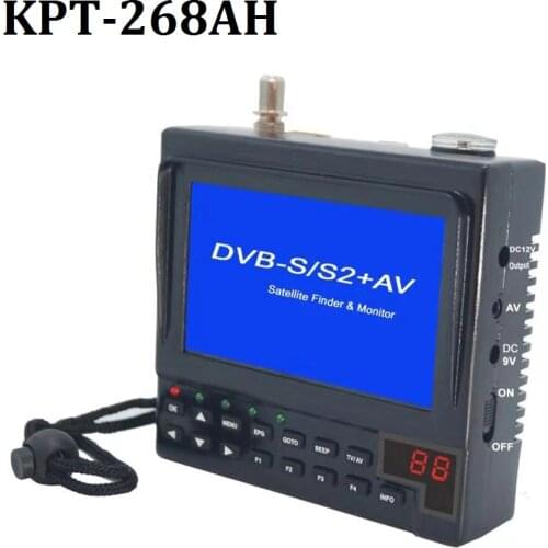 KPT-268AH DVB-S2 DVB-S Satfinder Full HD Digital Satellite TV Receiver Finder Meter MPEG-4 Modulator Sat Finder VS KPT 356