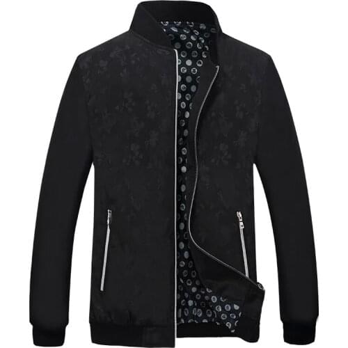 Men Spring Autumn Casual Coat High Quality Solid Color Bomber Jacket New Fashion Male Slim Outerwear Brand Clothing