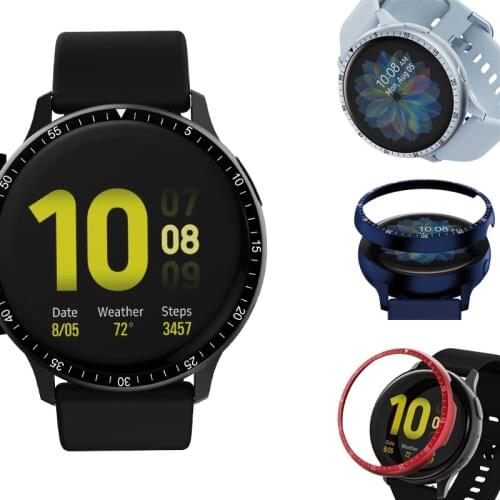 Alloy Bezel Ring Metal Cover for Samsung Galaxy active2 40mm 44mm strap Adhesive case Smart Watch Galaxy active2 Accessories new