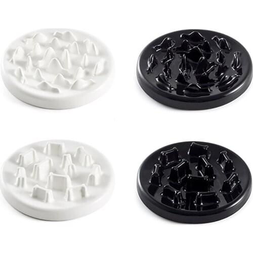 Pets Dog Cats Feeders Bowls Catch Interactive Ceramic Slow Food Bowl Cat Kitten Slow Food Feed Non Slip Anti Gulping Feeder Bowl