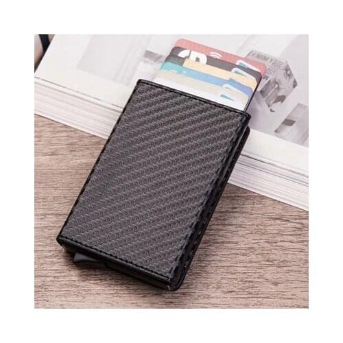 Fashion Unisex Credit Card Wallet Metal Card Case Aluminum Slim ID Bank Card holder Coin Purse Magnetic RFID Blocking Wallets