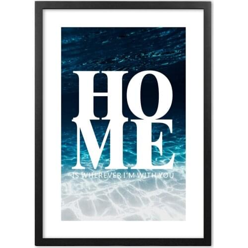 Sea Quotes Nordic Posters And Prints Wall Art Paper Painting Landscape Wall Pictures For Living Room Decor